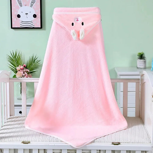 Baby Bath Towel Soft Warm Swaddle Wrap for Girl Boy