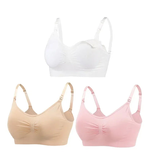 3PC/lot Breastfeeding Maternity Nursing Cotton Bras
