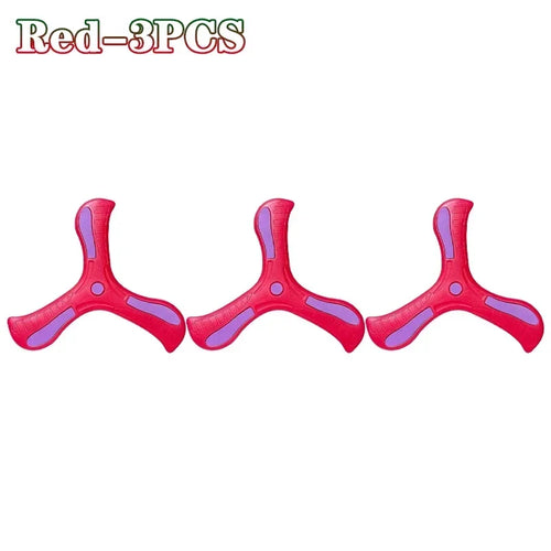 Children Soft Boomerang Toy Three-leaf Cross Outdoor Flying Disc Games