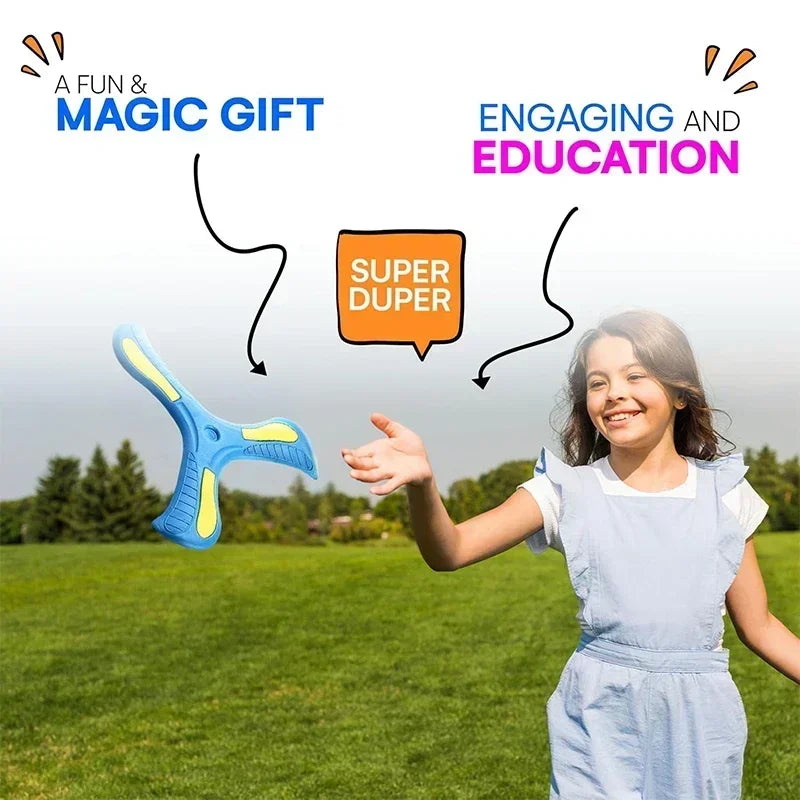 Children Soft Boomerang Toy Three-leaf Cross Outdoor Flying Disc Games