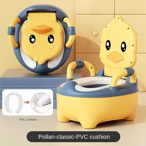 Baby Potty Training Seat Cartoon Duck Type Soft Hard Cushion Clamshell