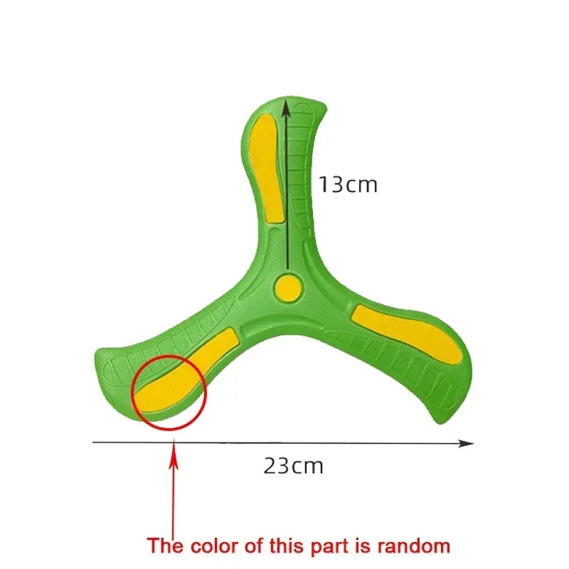 Children Soft Boomerang Toy Three-leaf Cross Outdoor Flying Disc Games