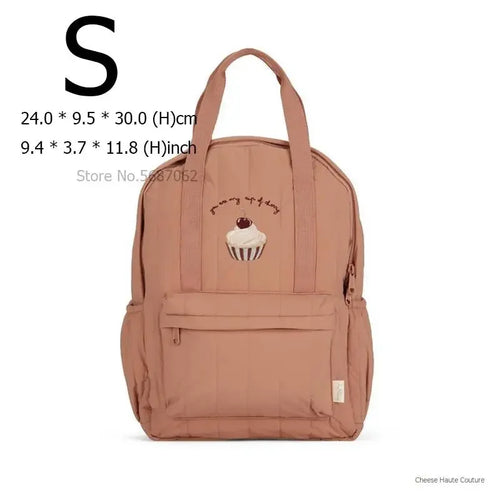 Solid Color with Design Backpack Parent-Child