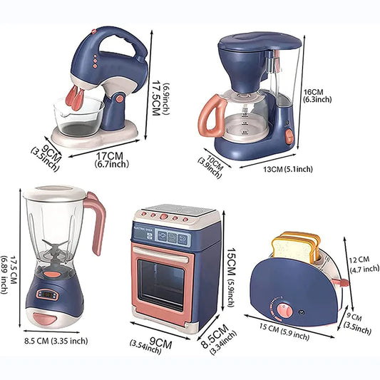 Mini Household Appliances Kitchen Toys, Pretend Play Set