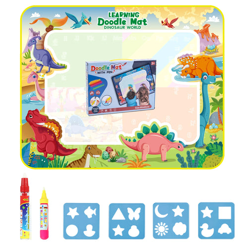Magic Water Drawing Mat Coloring Doodle Mat with Magic Pens Montessori