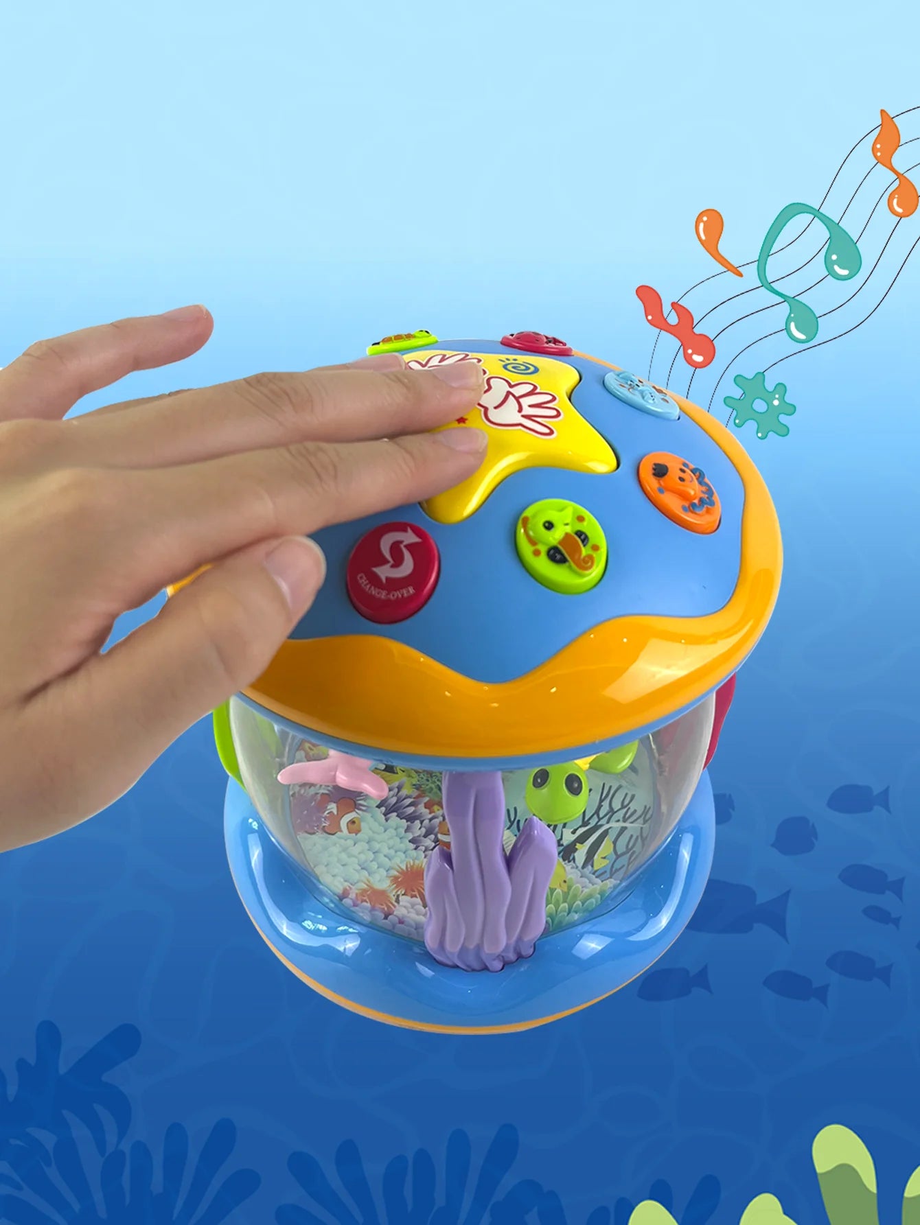Ocean Projector Luminous Music Baby Toys for 12-18 Months