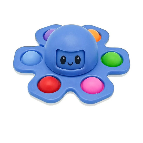 Octopus Finger Toy Spinner Expressions Push Press Bubble Sensory