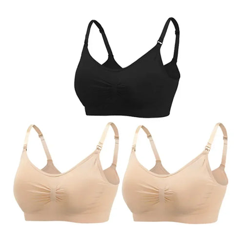 3PC/lot Breastfeeding Maternity Nursing Cotton Bras