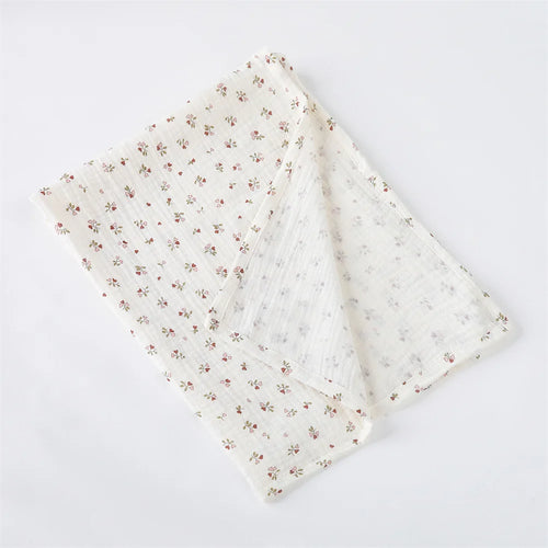 Cotton Swaddle Blanket Baby Floral Print