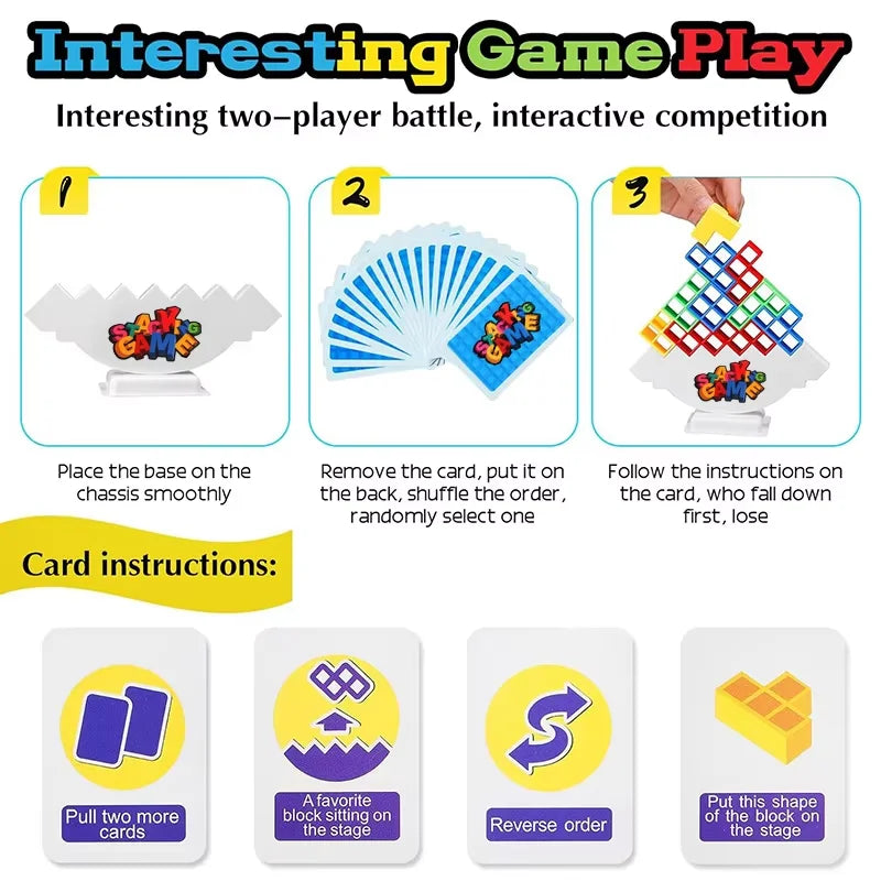 Childrens Stacking Game Building Block Party Game Toys