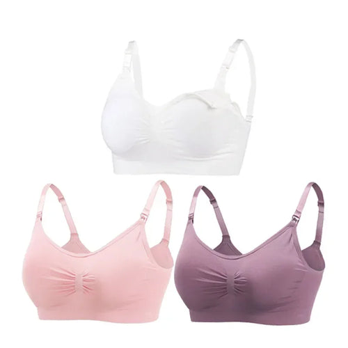 3PC/lot Breastfeeding Maternity Nursing Cotton Bras