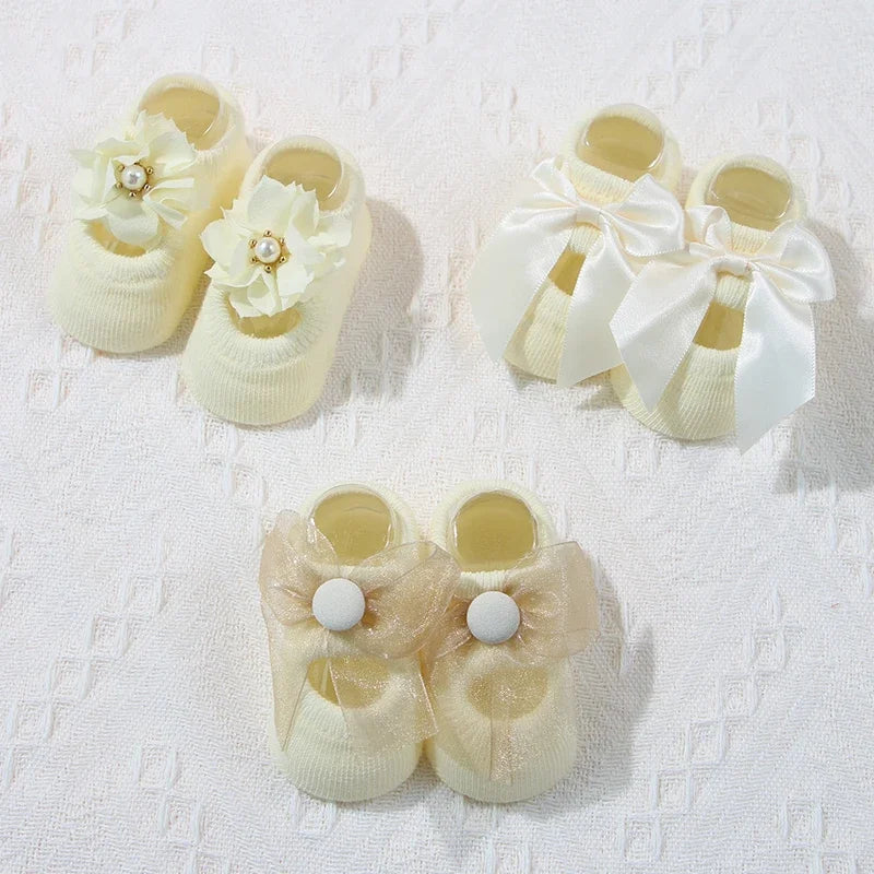 Cute Lace Bow Baby Socks