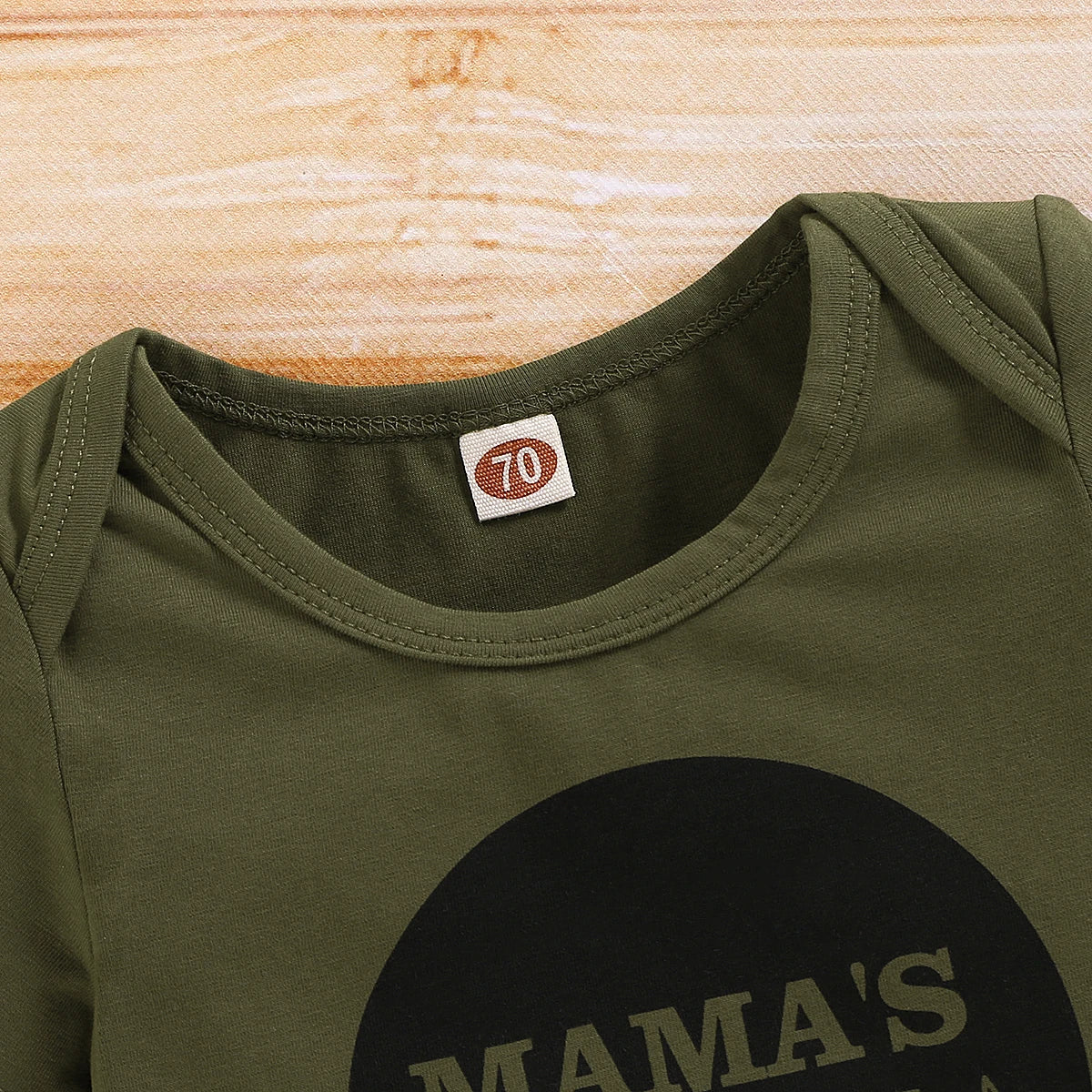 Newborn Baby Boy Set Letters Short Sleeve Romper