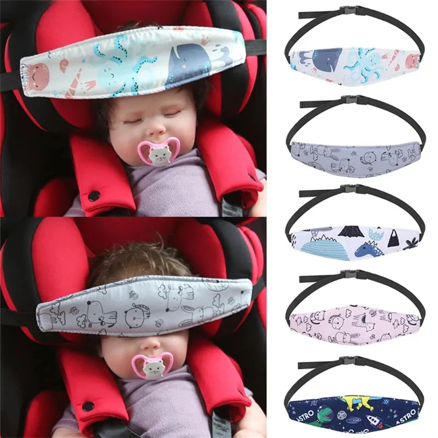 Baby Car Seat Head Support Children Fastening Belt Adjustable Boy Girl