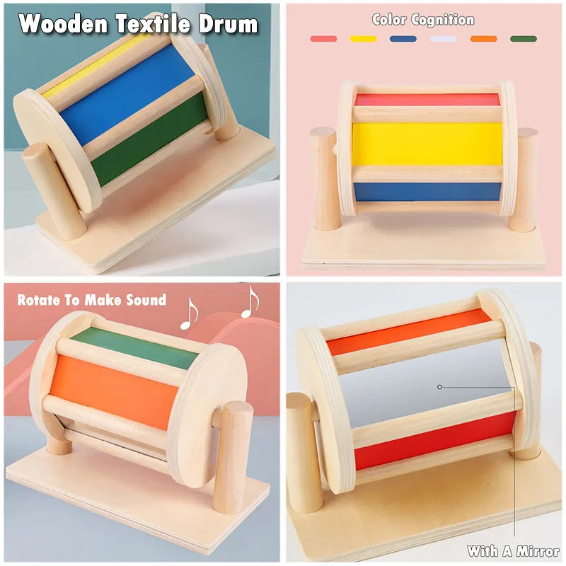 Kindergarten Montessori Wooden Toys Winder Object Permanence Box