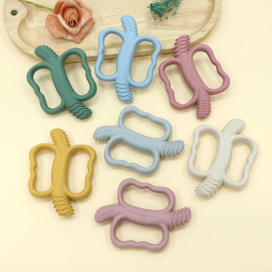 Banana Massaging Teether-Baby Teething Toys 3 Months and Up, Silicone