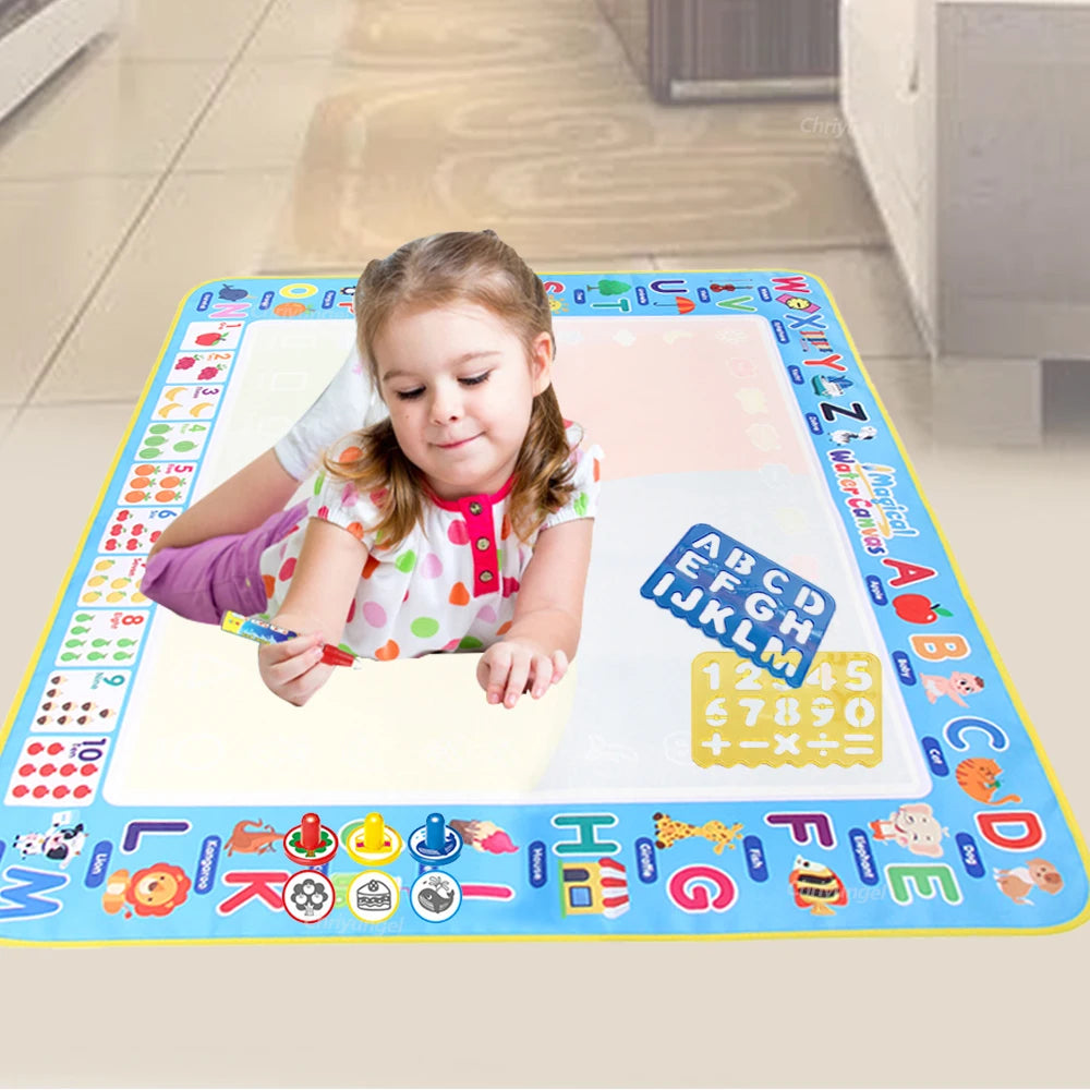 100x80CM Water Drawing Mat with Reusable Pens, Drawing