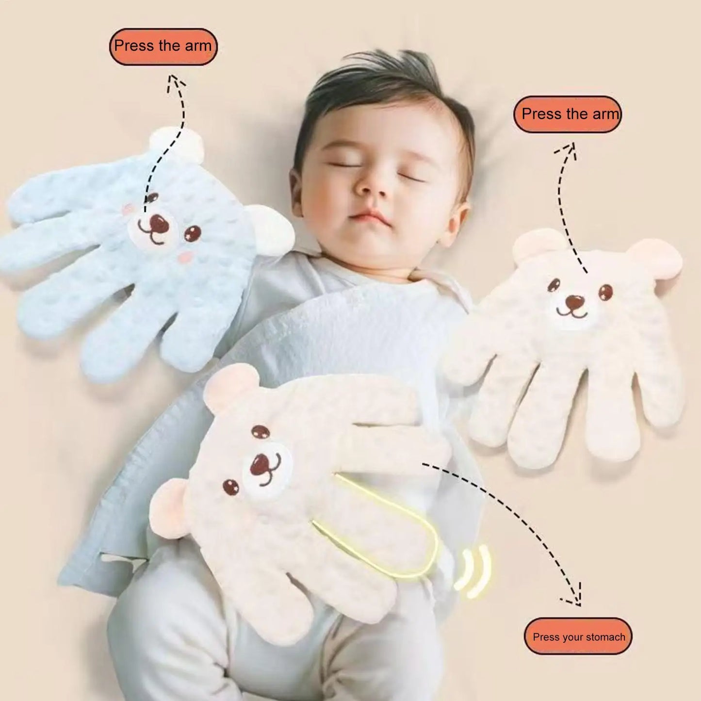 Adjustable Automatic Baby Patting Sleep Pillow Startle Prevention