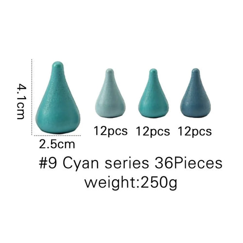 Rainbow Wooden Montessori Creative Loose Parts Toys