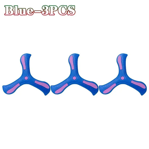 Children Soft Boomerang Toy Three-leaf Cross Outdoor Flying Disc Games