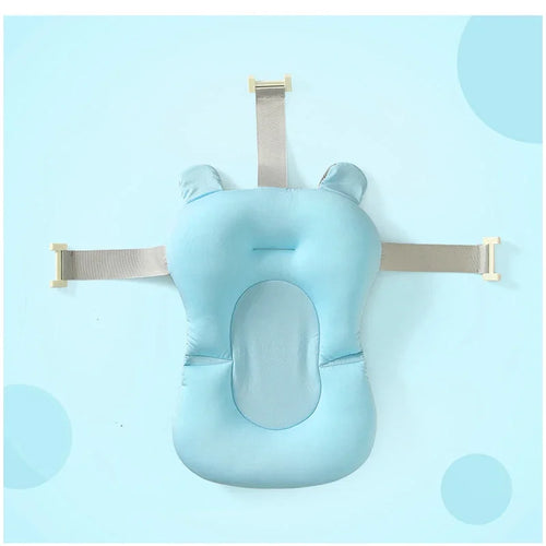 Baby Bath Seat Support Mat Foldable Bath Tub Pad & Chair