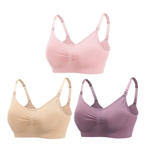 3PC/lot Breastfeeding Maternity Nursing Cotton Bras