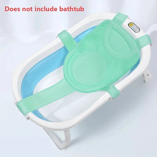 Baby Bath Seat Support Mat Foldable Bath Tub Pad & Chair