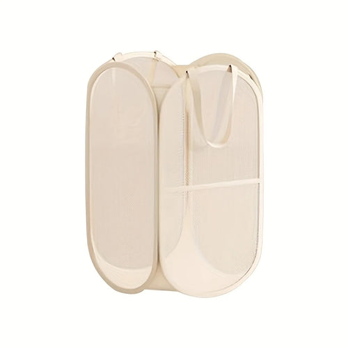 1 PCS Large Kids Toy Storage Bin Foldable Mesh Laundry Basket