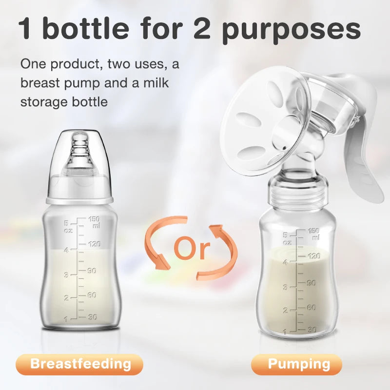 Nipple Manual Suction Milk Pump for Mom
