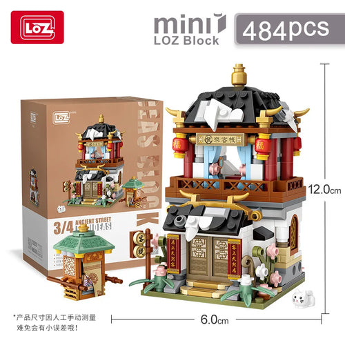 Loz Architecture Street Shop Izakaya Moc Building Blocks Store