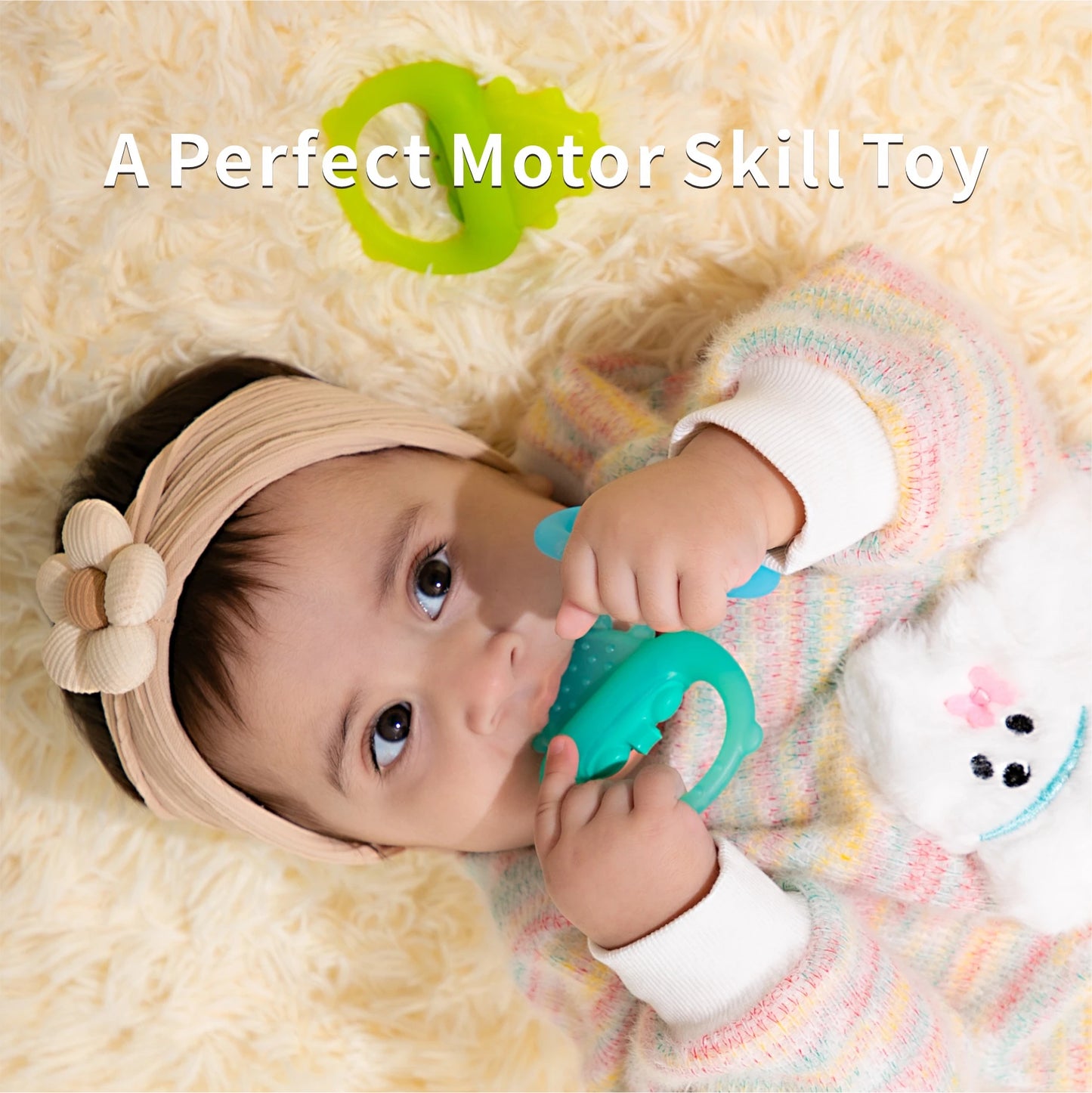 Freezable Baby Silicone Teething Toys – Cooling Relief for Babies 0-12