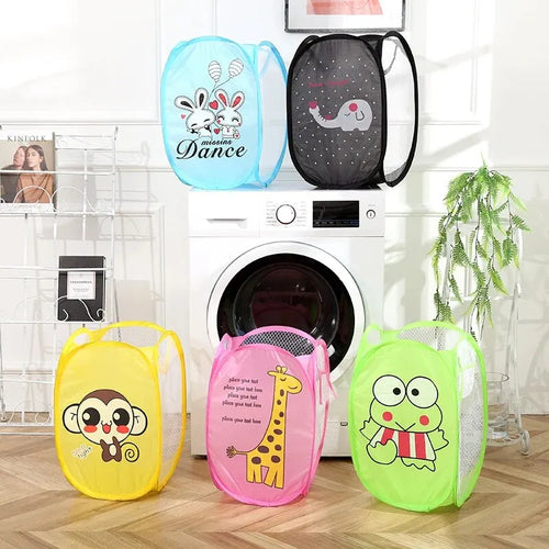 Dirty Clothes Folding Basket Household Children's Toy Storage (Random)