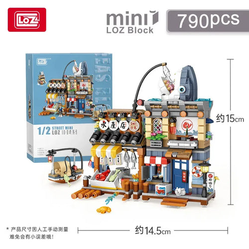 Loz Architecture Street Shop Izakaya Moc Building Blocks Store