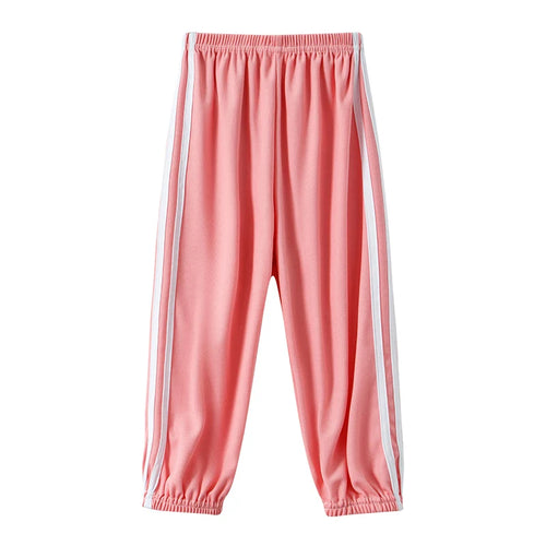 1/3 Pieces Children's Summer Solid Color Girls Basic Sports Pants