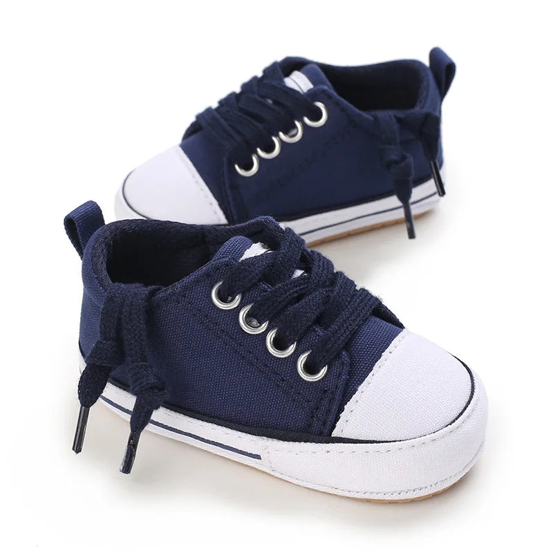 Baby Boys Girls Canvas Shoes Non-slip Rubber