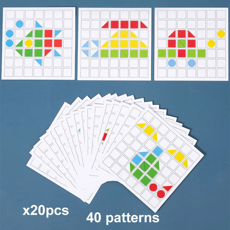 Montessori Color Shape Blocks