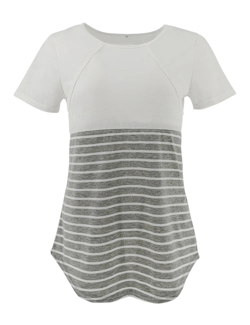 Maternity Medium Sleeve Breastfeeding Blouse