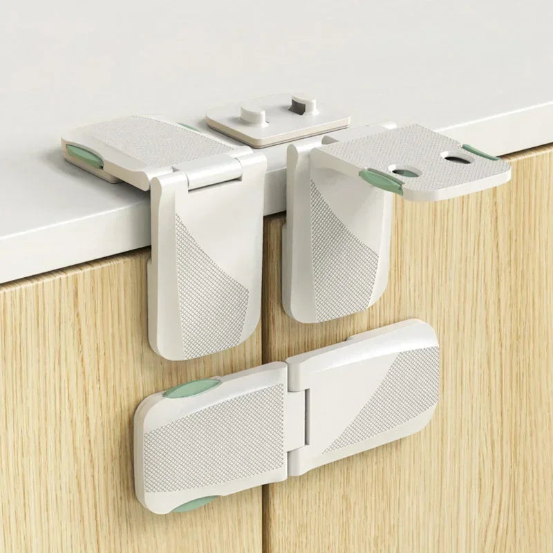 Multi-Function Plastic Buckle Cabinet Door Locks Kids Protector