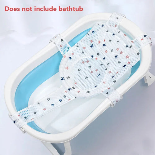 Baby Bath Seat Support Mat Foldable Bath Tub Pad & Chair