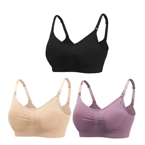 3PC/lot Breastfeeding Maternity Nursing Cotton Bras