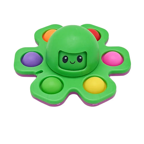 Octopus Finger Toy Spinner Expressions Push Press Bubble Sensory