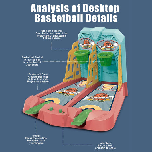 Finger Basketball Shooting Toy,Fingertip Basketball Double Shot