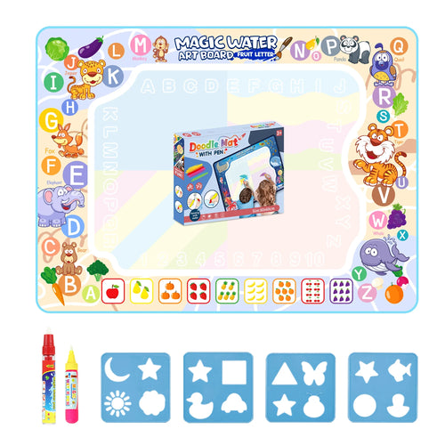 Magic Water Drawing Mat Coloring Doodle Mat with Magic Pens Montessori