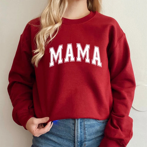 Mama Varsity Sweatshirt Hoodie Super Mom