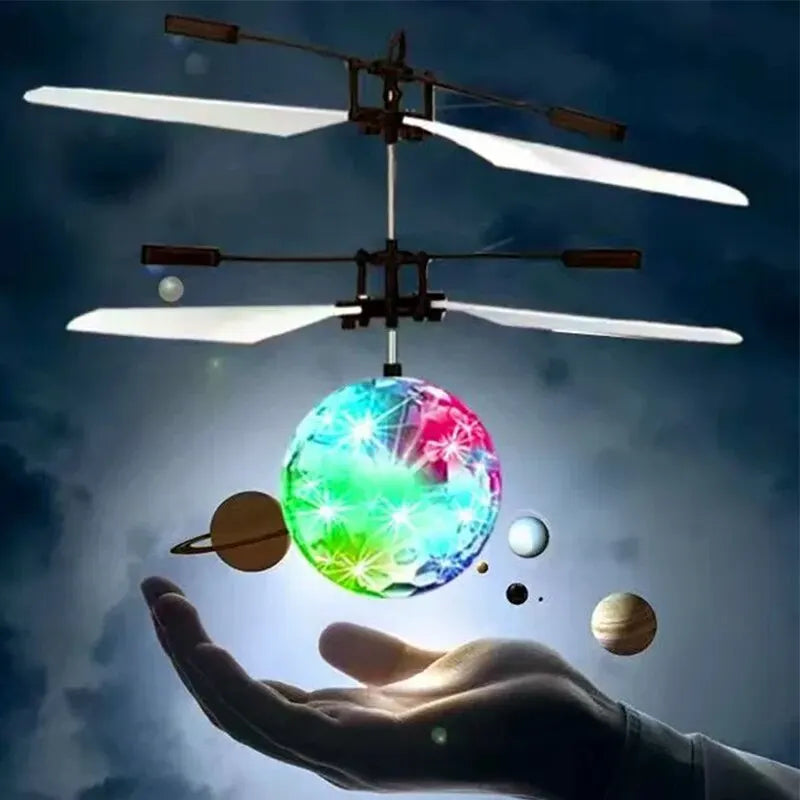LED Light Suspension Crystal Ball Infrared Induction RC Gesture