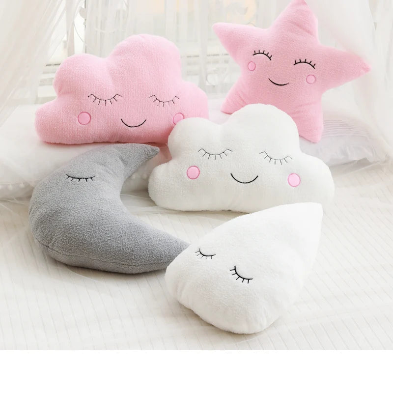 Stuffed Cloud Moon Star Plush Pillow Soft Cushion Toys