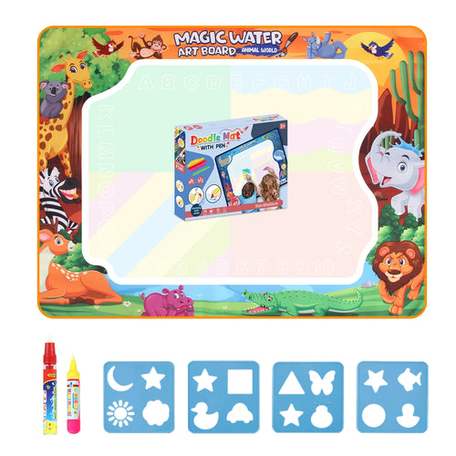 Magic Water Drawing Mat Coloring Doodle Mat with Magic Pens Montessori