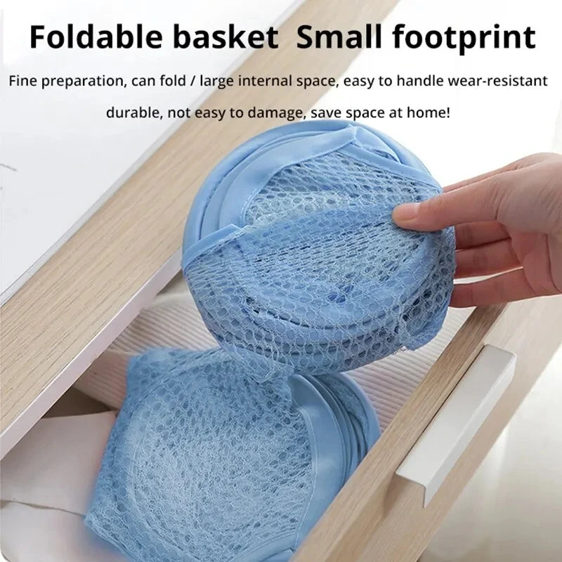 Mesh Folding Laundry Storage Basket