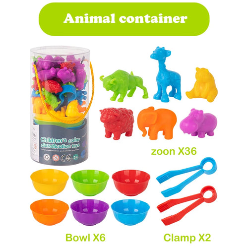 Colorful Animal Series Children's Early Education Toys