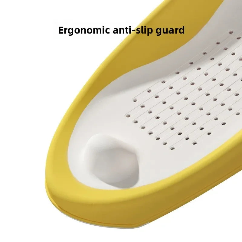 Foldable Baby Bath Seat - Non-Slip PP Shower Net Support, Ergonomic